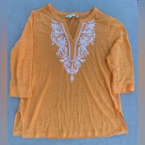 Chico's Vibrant Orange Women's Tunic Top Large